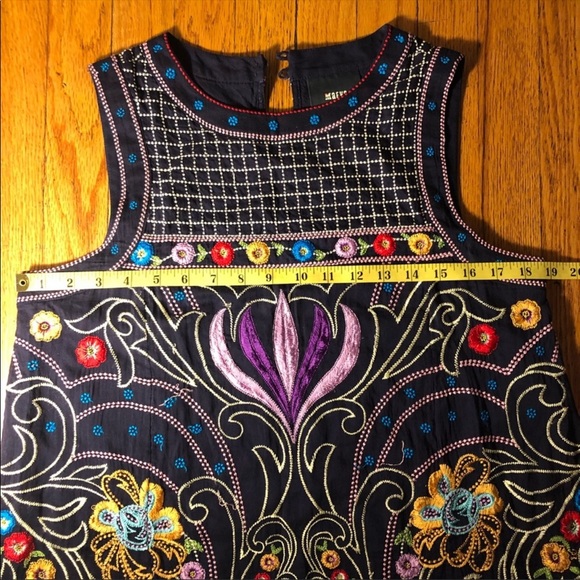 Stunning Maeve navy embroidered Anthropologie NWOT - Picture 7 of 8